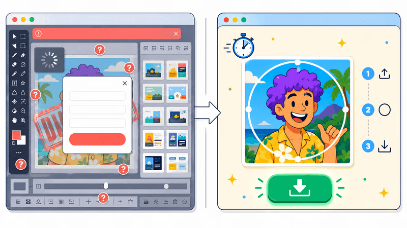 Recadrer une image en cercle en ligne gratuit | RoundCut