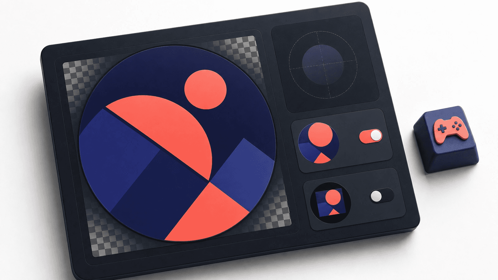 Circular avatar mockup with transparent checkerboard corner and fit control