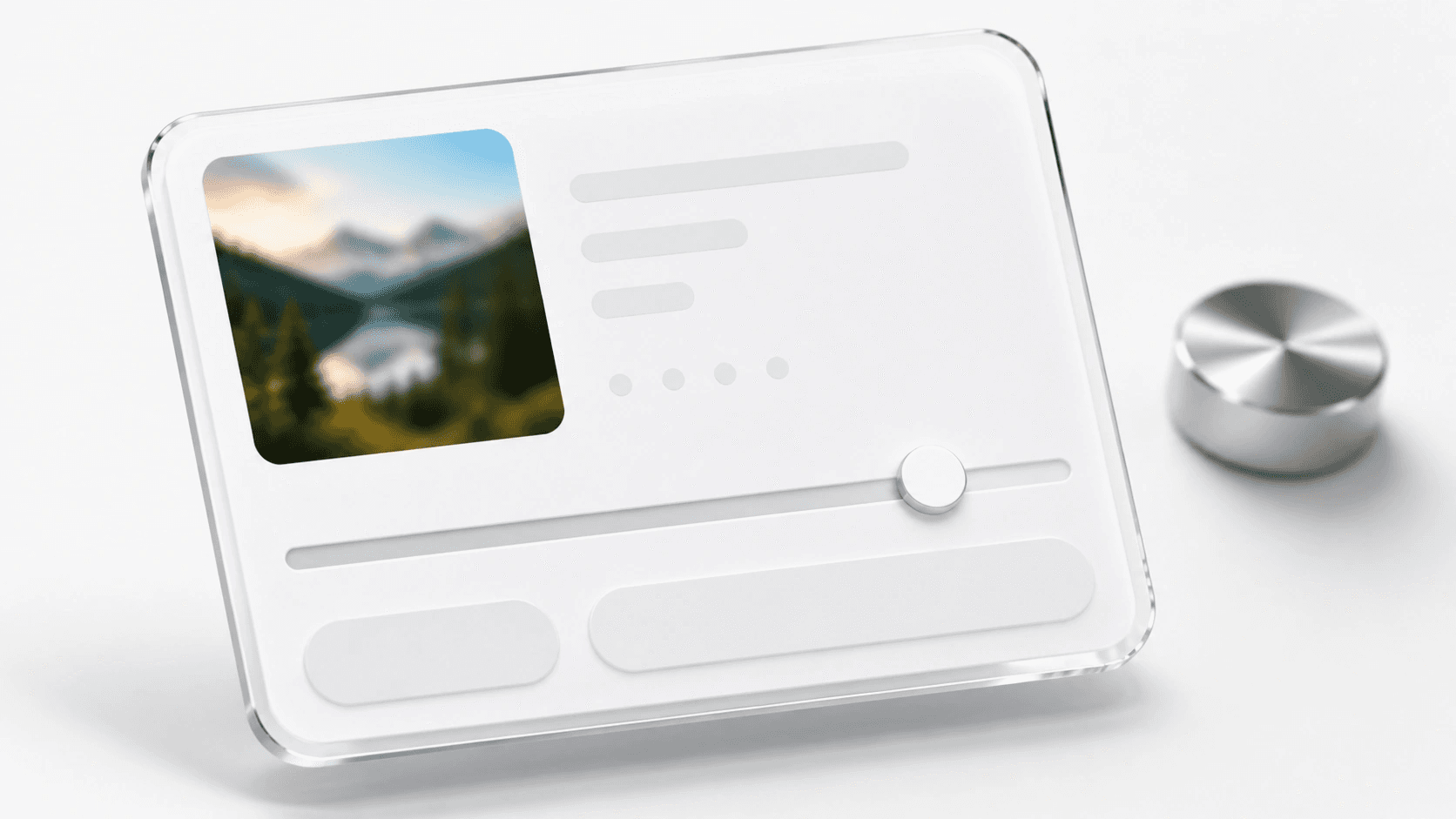 Export panel mockup, quality slider handle at 80 percent, two output size pills