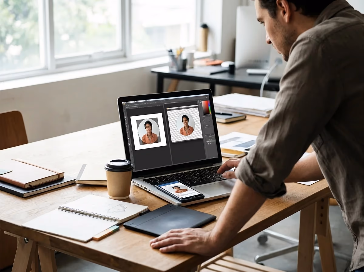 Illustration about How Do You Make a Circle Image with a Transparent Background?